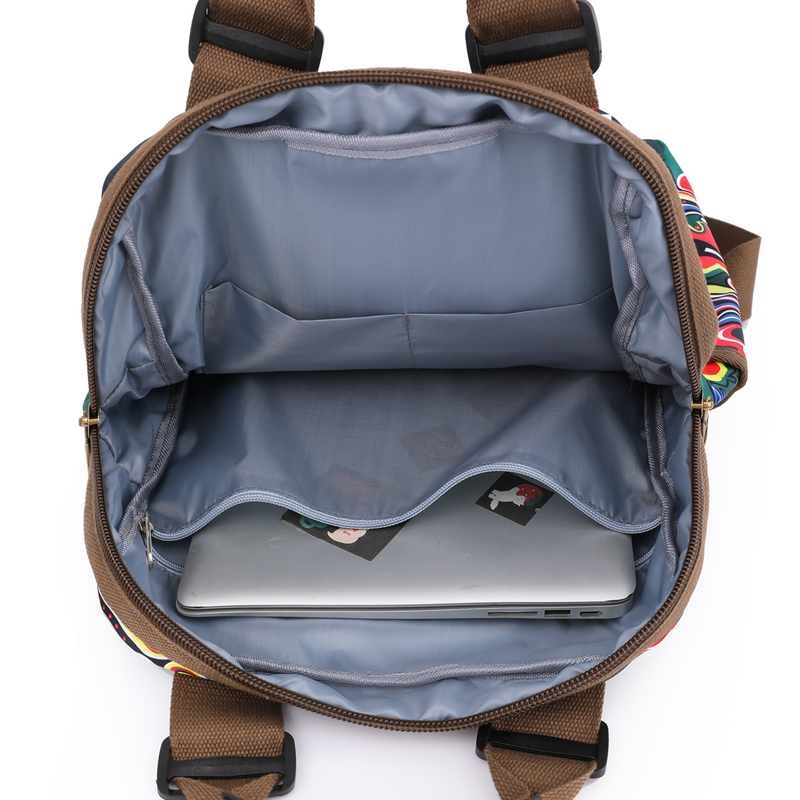 Fashion Designer Backpacks Female Canvas Bagpack Women Large Travel Bags School Backpack For College Students Shoulder Bag Sac