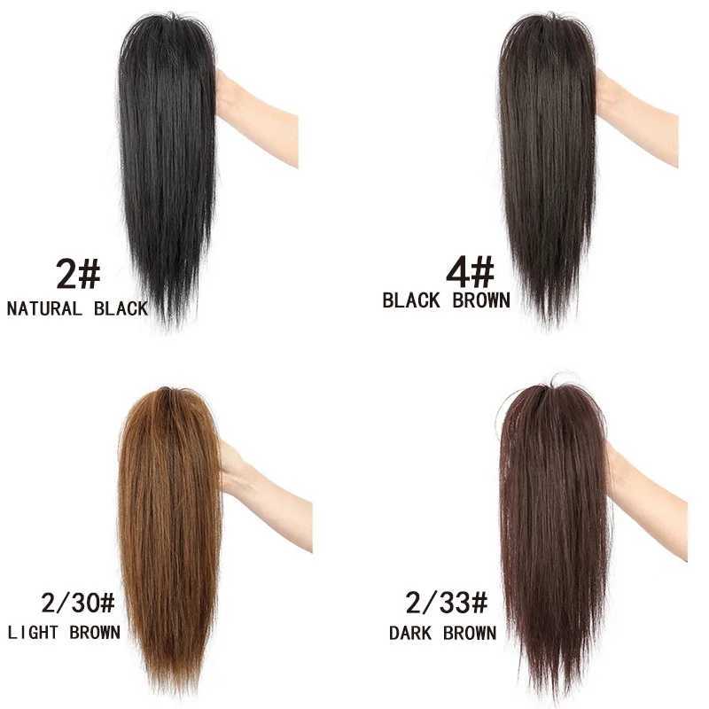 H STAR 16Inch Synthetic Claw Clip Straight Ponytail Extensions Fluffy Ponytail Clip In Hair Extensions Elegant For WomenXJ241221