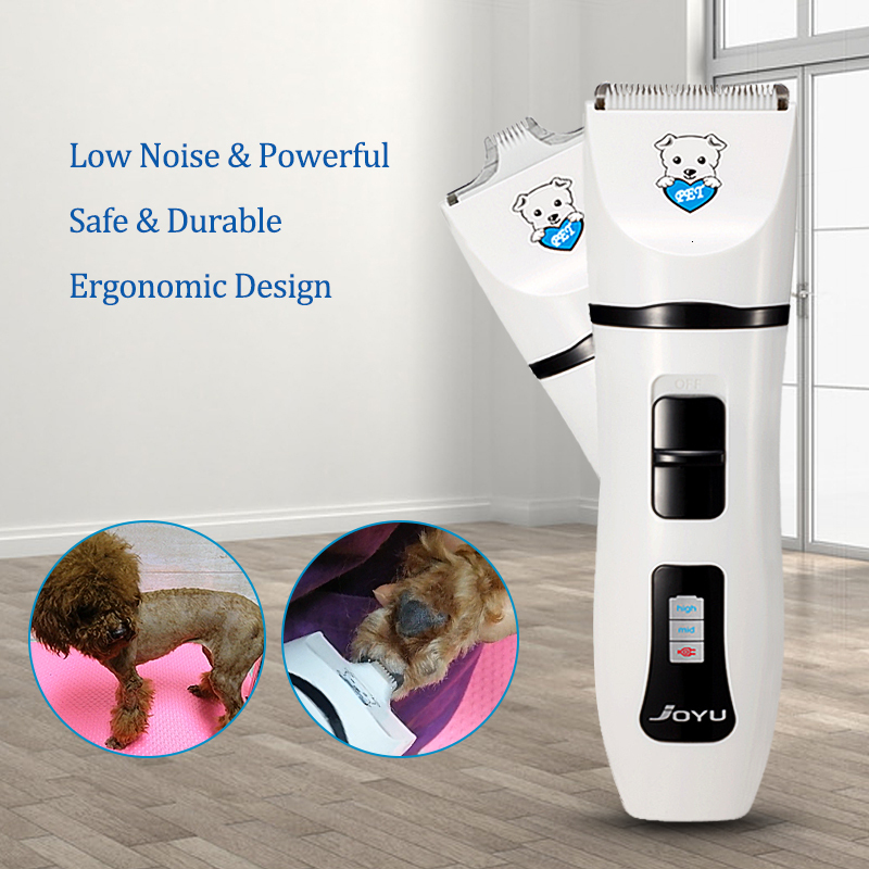 Dog Clipper Pet Electric Hair Clippers Grooming Haircut Trimmer Shaver Set Pets Cordless Rechargeable Professional Low Noice