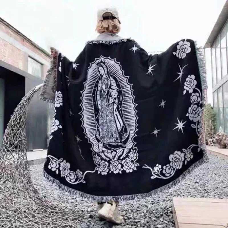 American Marias Virgin Mary Tapestry Street Trend Blanket Camping Blanket Sofa Ornaments Premium Quality BrandXJ241220