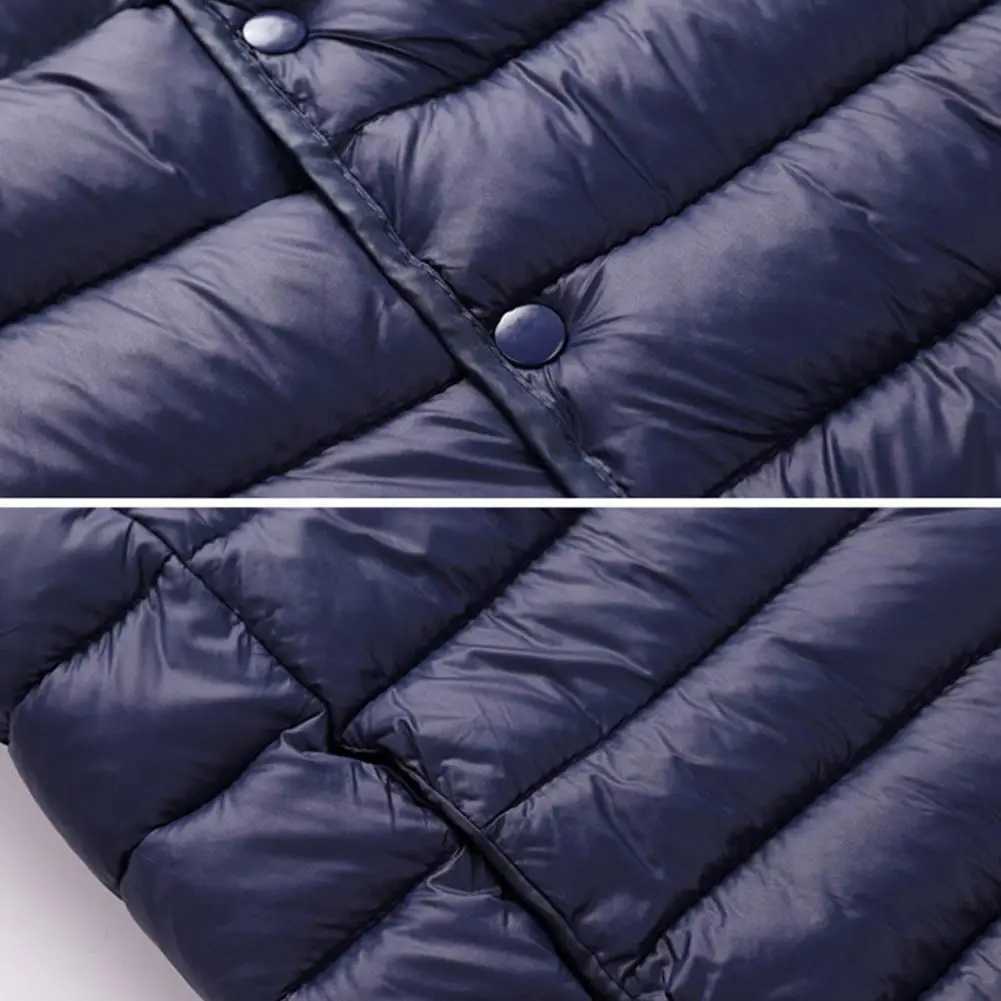 Men Vest Coat Solid Color Sleeveless Single-breasted V Neck Vest Jacket Padded Thick Cardigan Casual Warm Men WaistcoatXJ241221