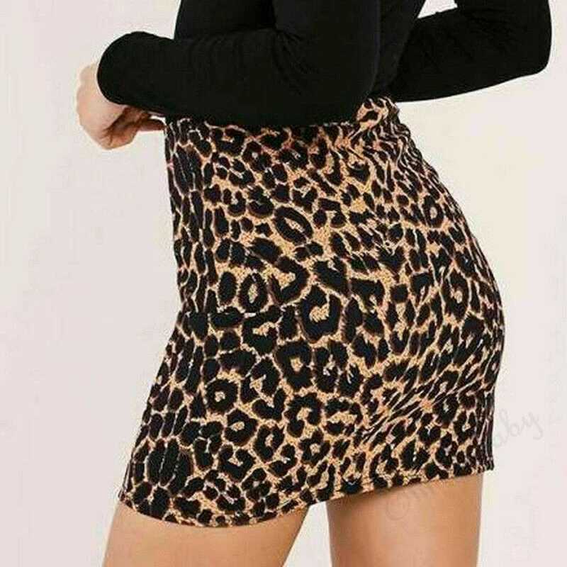 Sexy Women Leopard Grain Printed Skirt Summer Fashion Trend Short High Waist Pencil Bag Hip Wild Fashion Casual Mini SkirtXJ241221