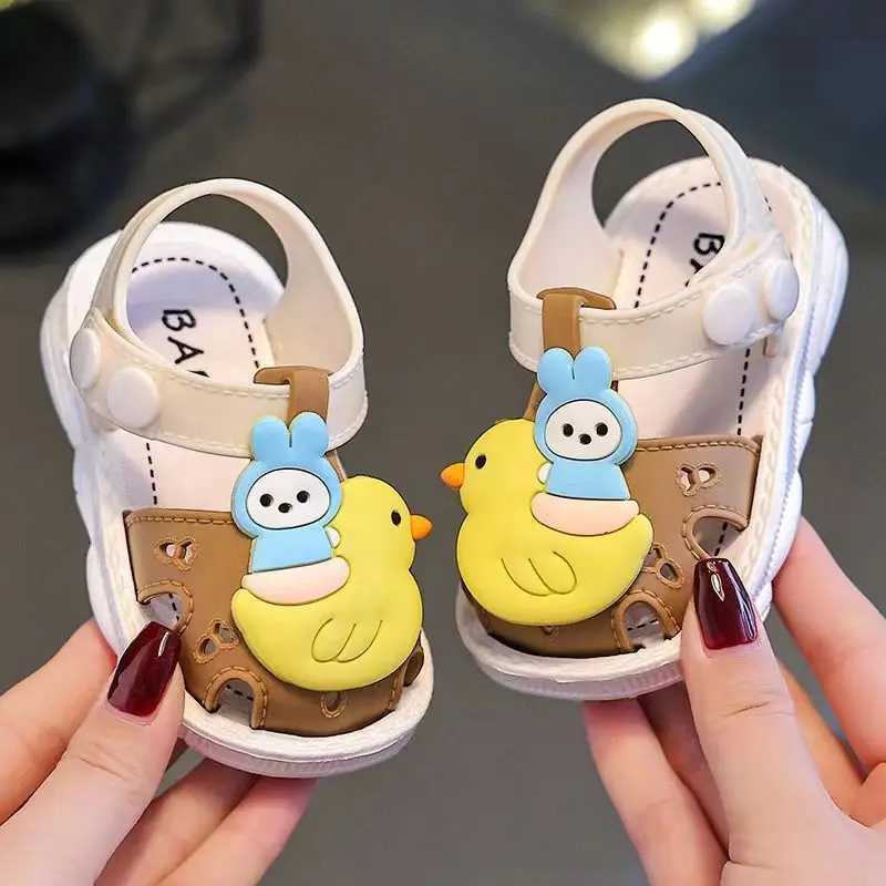 Sneakers Casual Cute Cartoon Breathable Sandals For Baby Girls Lightweight Anti Slip Sandals For Indoor Outdoor All Seasons H241221
