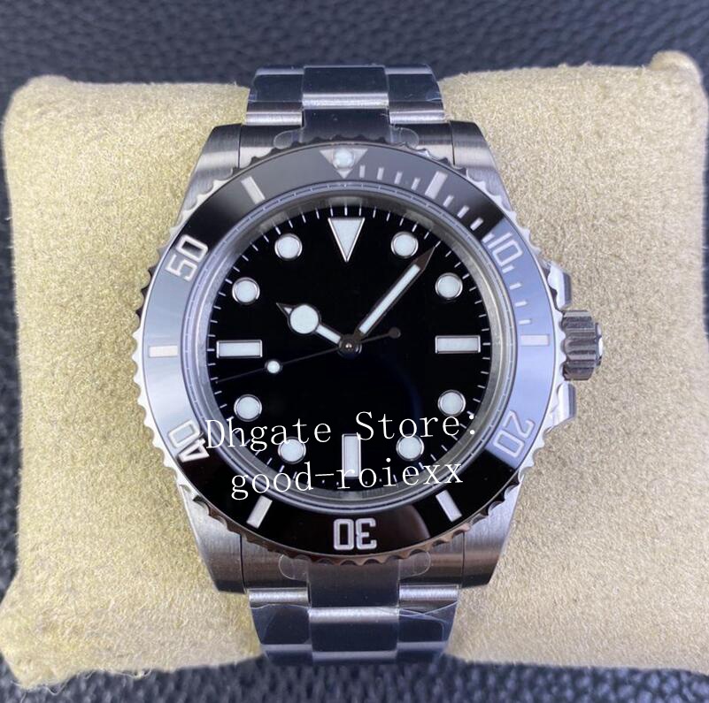 41mm Men's Watch Men Automatic Cal.3235 Watches Vs Black Green Ceramic Bezel 904L Steel Dive No Date Vsf 3230 Movement 124060 Wristwatches
