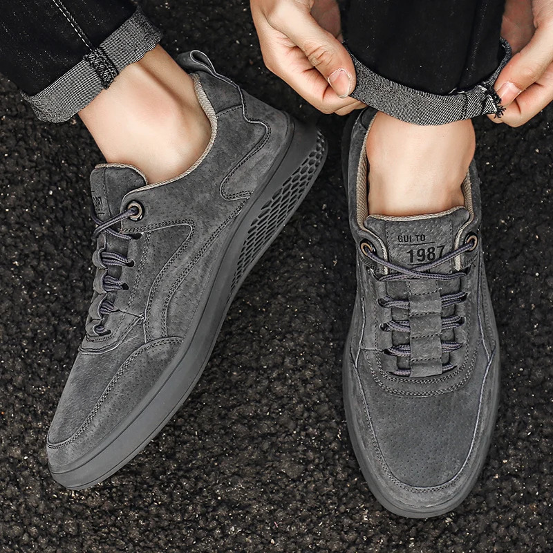 High Quality Oxford Shoes Breathable Mens Mesh Casual Shoes Mens Camping Mountaineering Shoes Massage Soles Free Delivery 241213