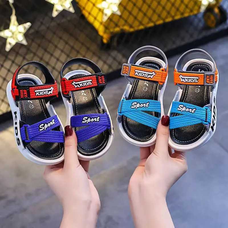 Sneakers Boys Trendy Open Toe Breathable Sandals Comfy Non Slip Durable Soft Sole Beach Water Shoes For Kids Outdoor Activities H241221