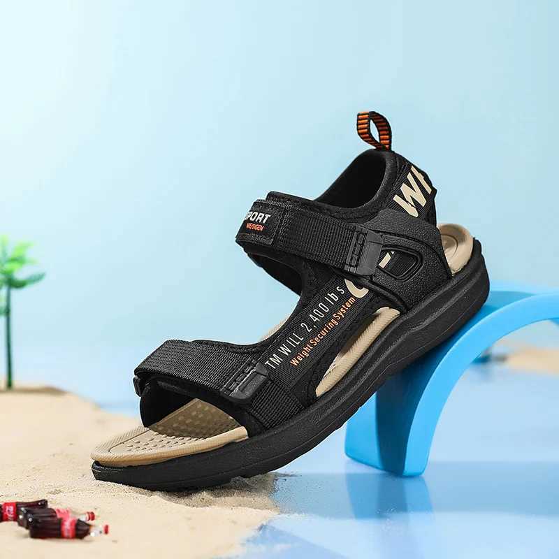 Sneakers Childrens sandals girls summer beach sandals new anti slip bottom breathable boys outdoor sandals lightweight childrens shoes H241221