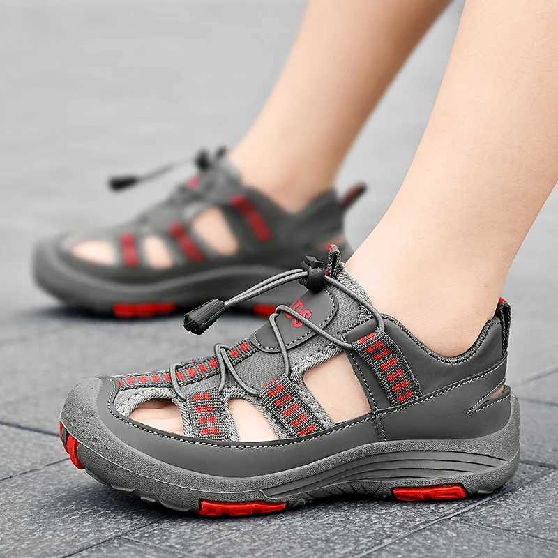 Sneakers Childrens Sandals Summer New Fashion Childrens Beach Shoes Breathable Non slip Outdoor Boys Casual Sandals H241221