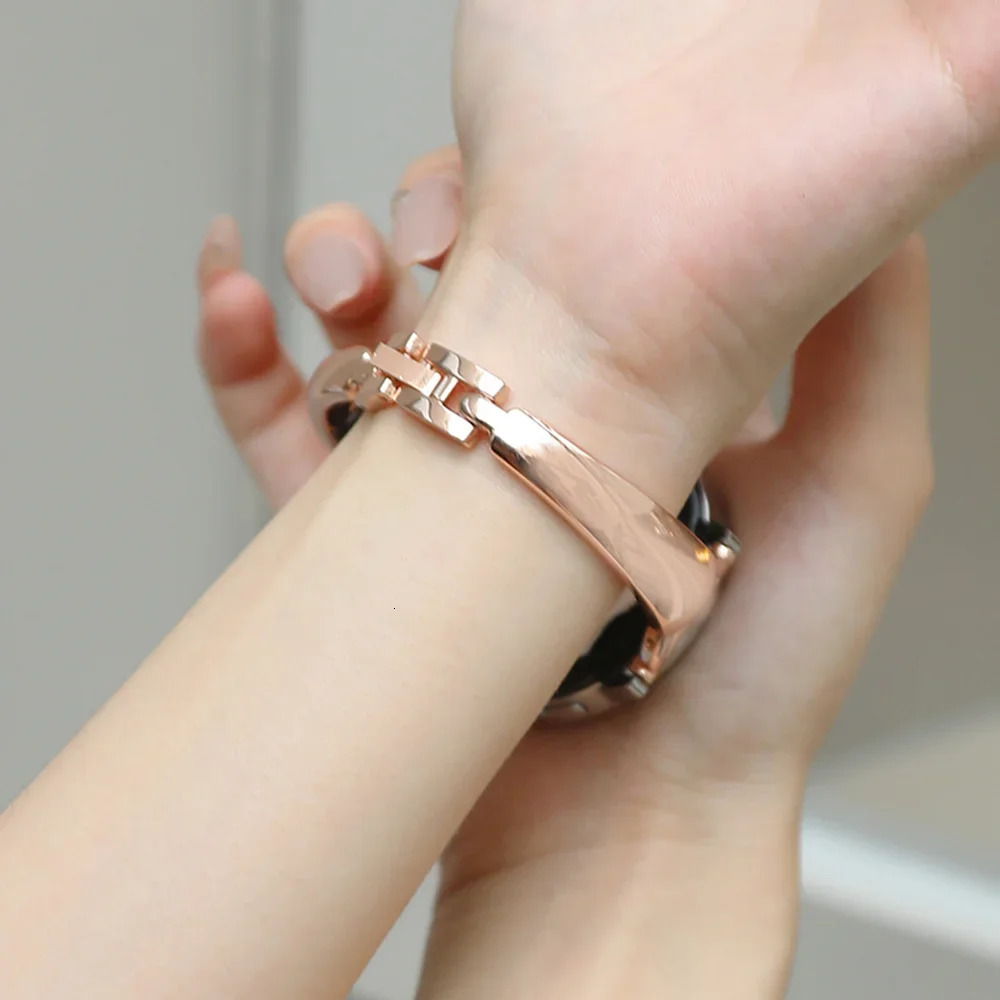 20mm Slim Metal Strap for Watch 6 5 4 40mm 44mm 6classic 43Mm 47mm 5 Pro 45mm Women Chain Band 241220
