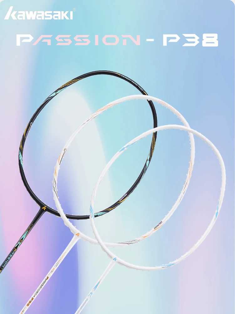 Kawasaki P38 Professional Badminton Rackets Offensive Style 4U Support 8-28LBSW241221