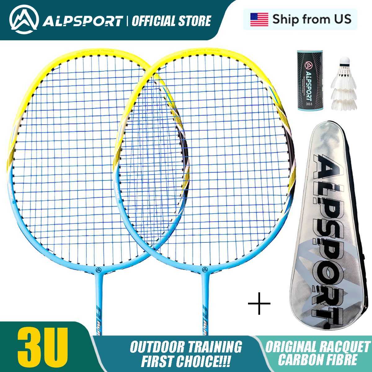 ALP 00ZZ 2PCS/Batch High Quality Badminton Pads Ultra Light Carbon Fiber Original Professional Import Training ALPSPORT USAW241221
