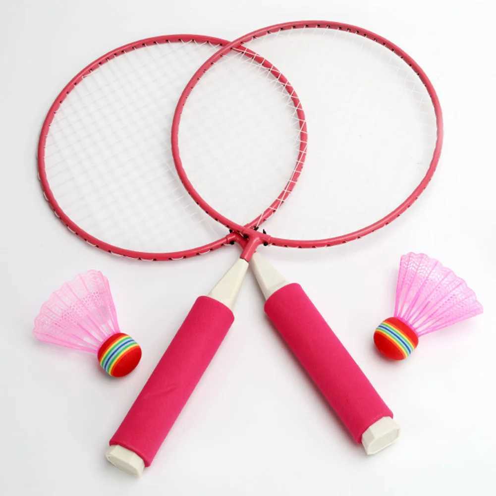 Racet set with 2 shutter roosters childrens racket set outdoor racket sports toy suitable for indoor and outdoor sports for childrenW241221