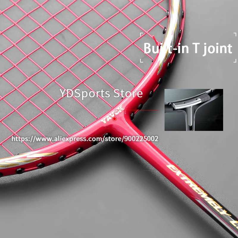 Professional lightest 0U 53G all carbon fiber badminton club G5 22-30LBS badminton club bag speed sportW241221