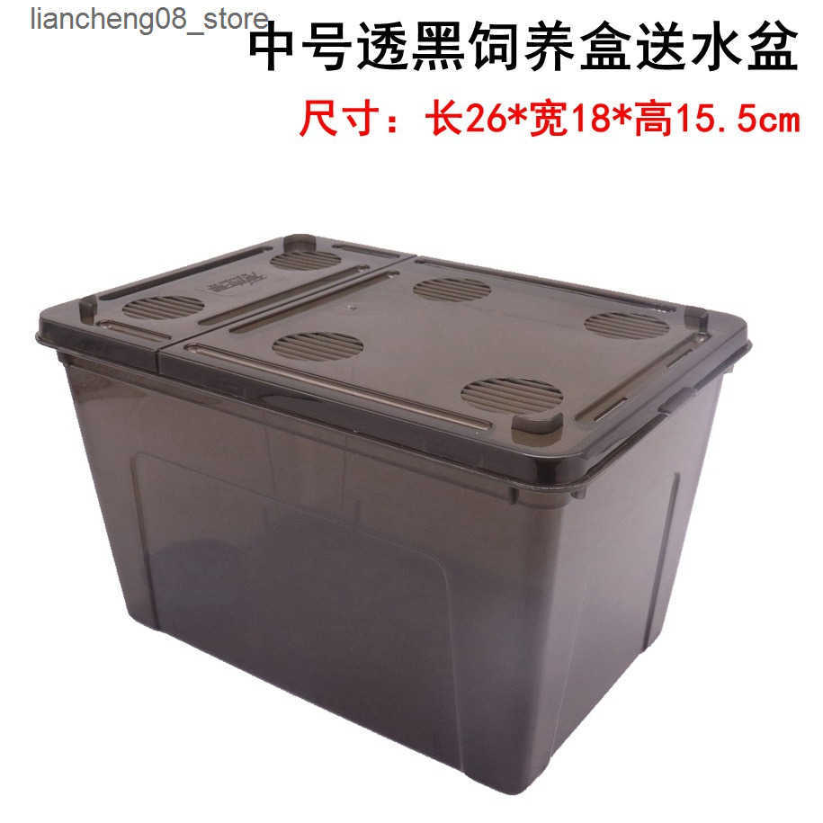 Other Pet Supplies Climbing pet feeding box turtle tank with sun terrace to avoid spiders crabs horned frogs palace keeping box snail climbing pet fee