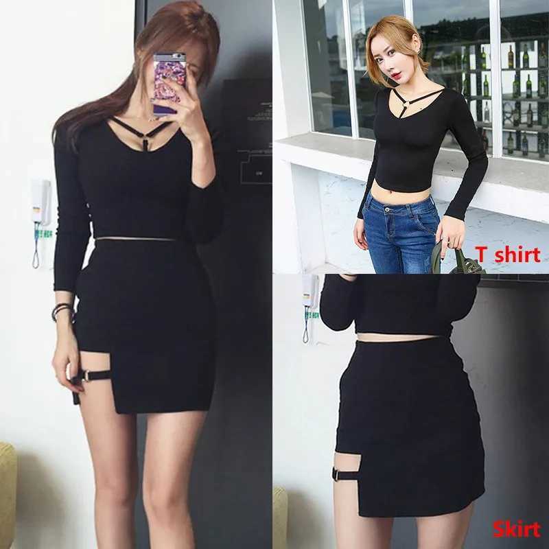 Womens Asymmetrical Skirt High Waist Gothic Dance Short Minis Bodycon SkirtsXJ241221