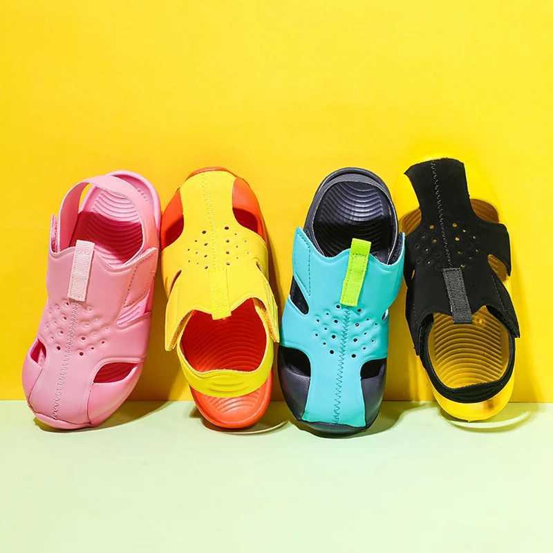 Sneakers Classic Baby Boys Sandals Summer Children Girls Beach Sandals Breathable Candy Colored Sports Sandals Preschool Baby Shoes Size 22-33 H241221