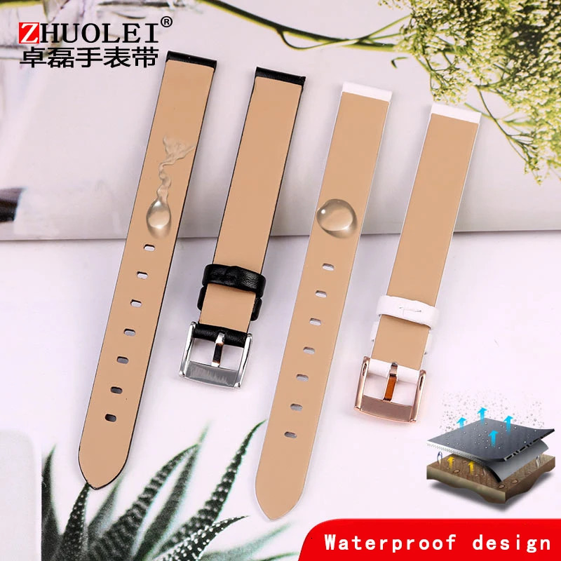Genuine leather strap For 5158517/5158544/5158972 WatchAccessories Fashion bracelet 12mm Small Size Watch strap female 241220