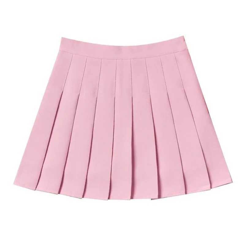 Summer Korean Skirt Shorts Women High Waist Sexy Mini Skirt School Short Pleated Kaii Japanese Pink Skirt FeXJ241221