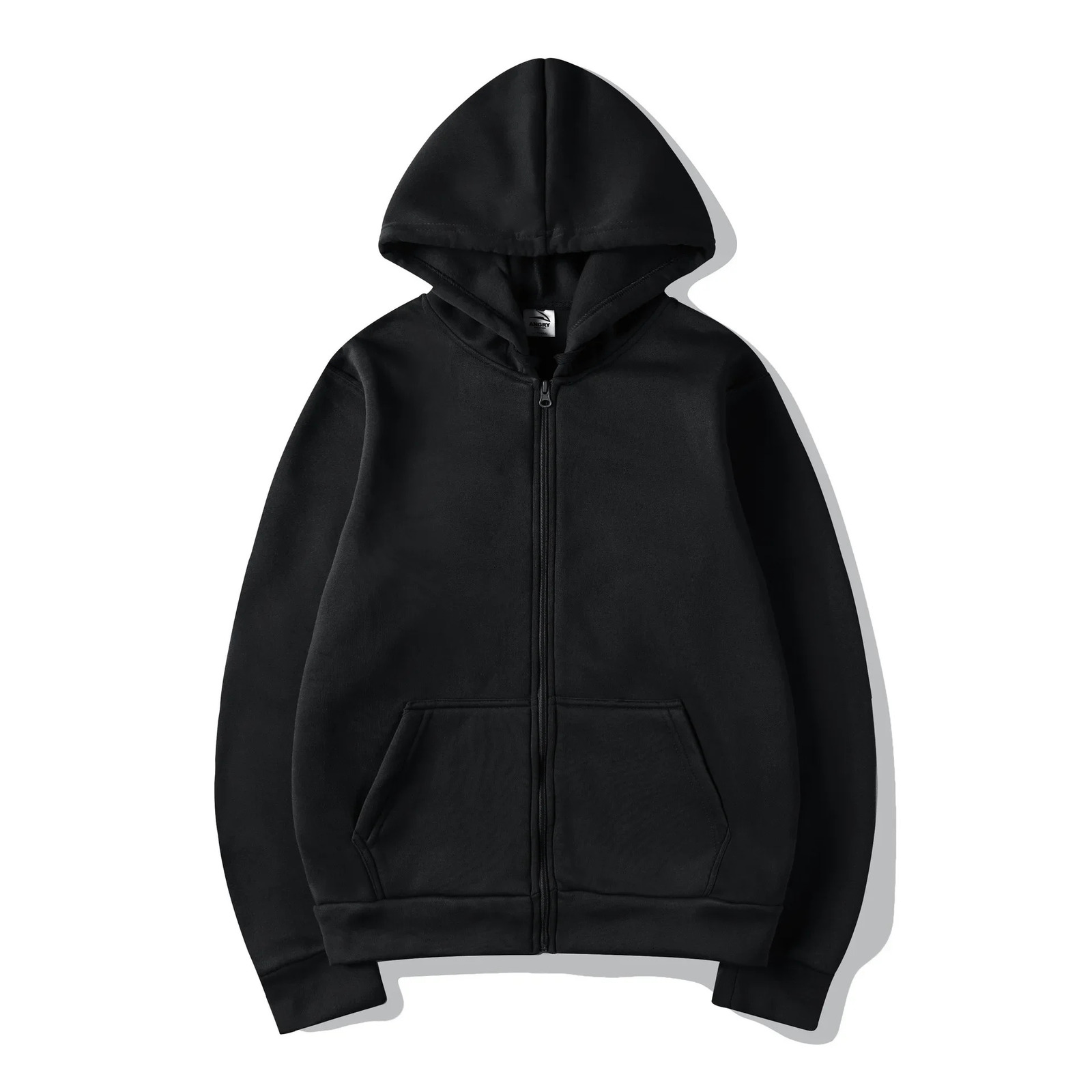 Fashionable casual black gray blue zipper hoodie hiphop streetwear sportswear skateboarding menswomens mens 241211