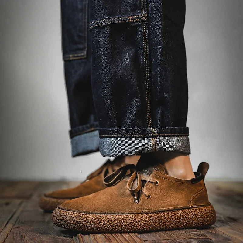 Genuine Leather Men Casual Shoes Italian Men Suede Loafers Moccasins Slip On Mens Flats Breathable Male Driving Shoes 241213