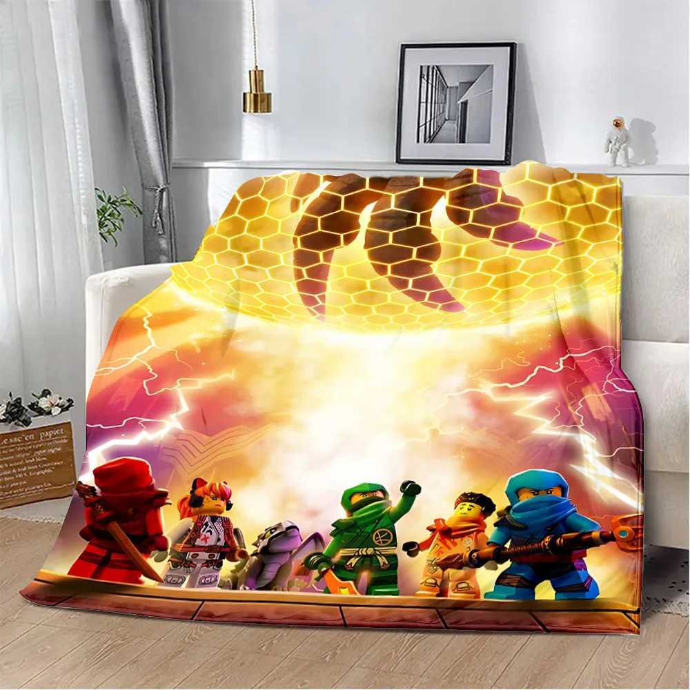 Cartoon Game 3d Printed Blanket Picnic Blankets Warm Blanket Soft and N-NINJAGOS Comfortable Blanket Home Travel Birthday GiftXJ241220