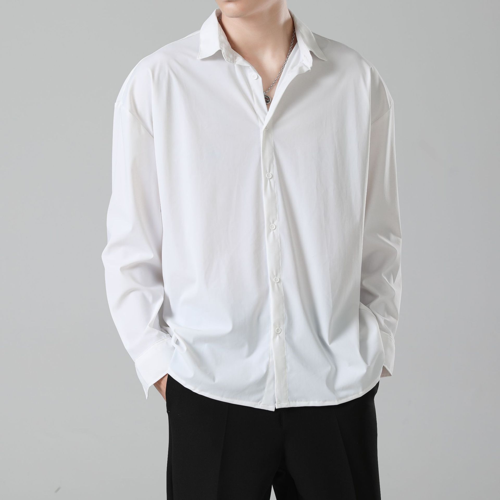 M12262 Japanese men's casual shirts spring and autumn new