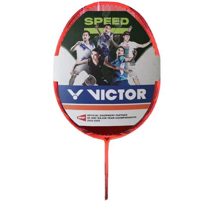 Victor Badminton Racket AURASPEED All Carbon Mens and Womens Attack with GiftsW241221