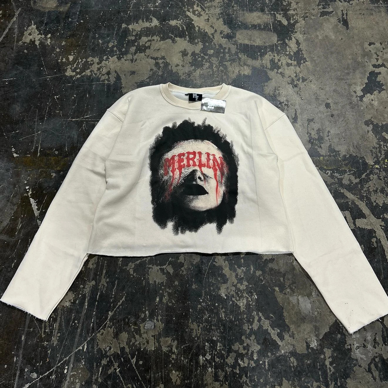 Y2K Autumn Long Sleeved Tops Men Women Harajuku Hip Hop Cartoon Graphic Printed Sleeves Goth Fashion White T Shirt 241217