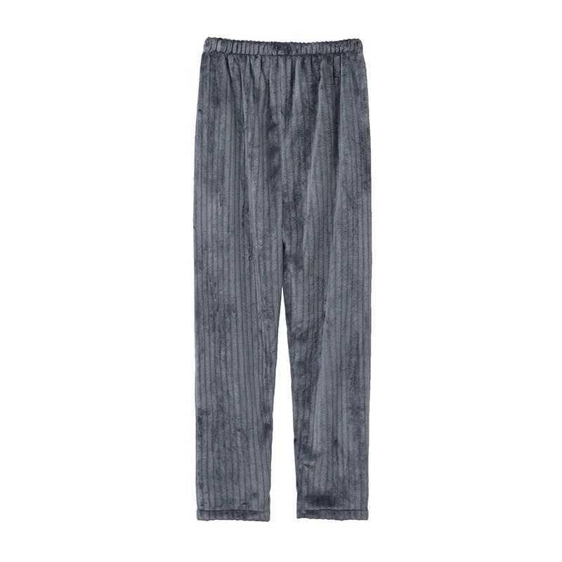 Mens Winter Thick Flannel Plus Plush Warm Sleepwear 3XL Casual and Comfortable High Quality Soft Slip Sleepwear Set Home Clothing W241221