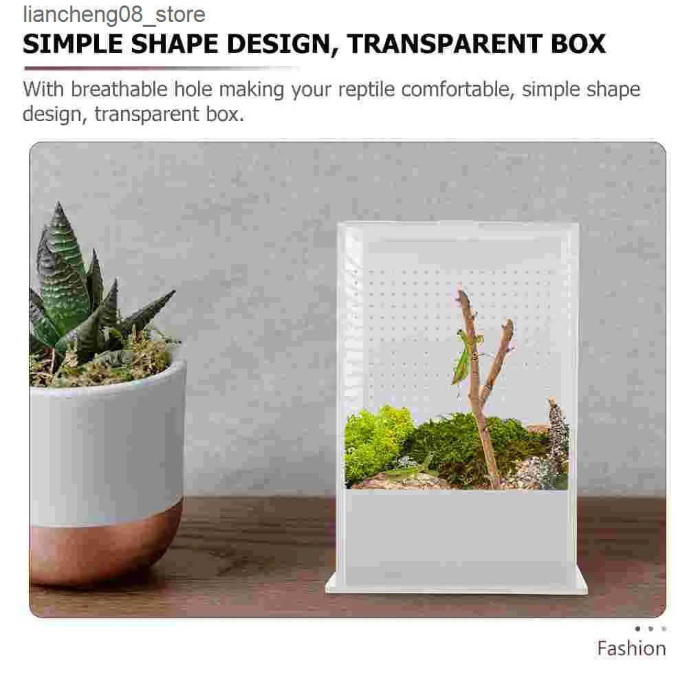 Other Pet Supplies Prayer Mantis Breeding Box Observation Pet Reptile Terrarium Tank Spider Small Animal Display Transparent Insect Habitat Acrylic L2