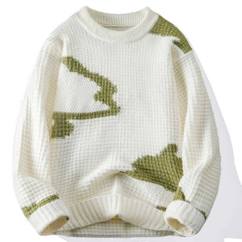 2024 Mens High-end Autumn and Winter Sweater Trend Brand Handsome Knitwear Sweater Base Long Sleeve Mens Thermal VestXJ241221
