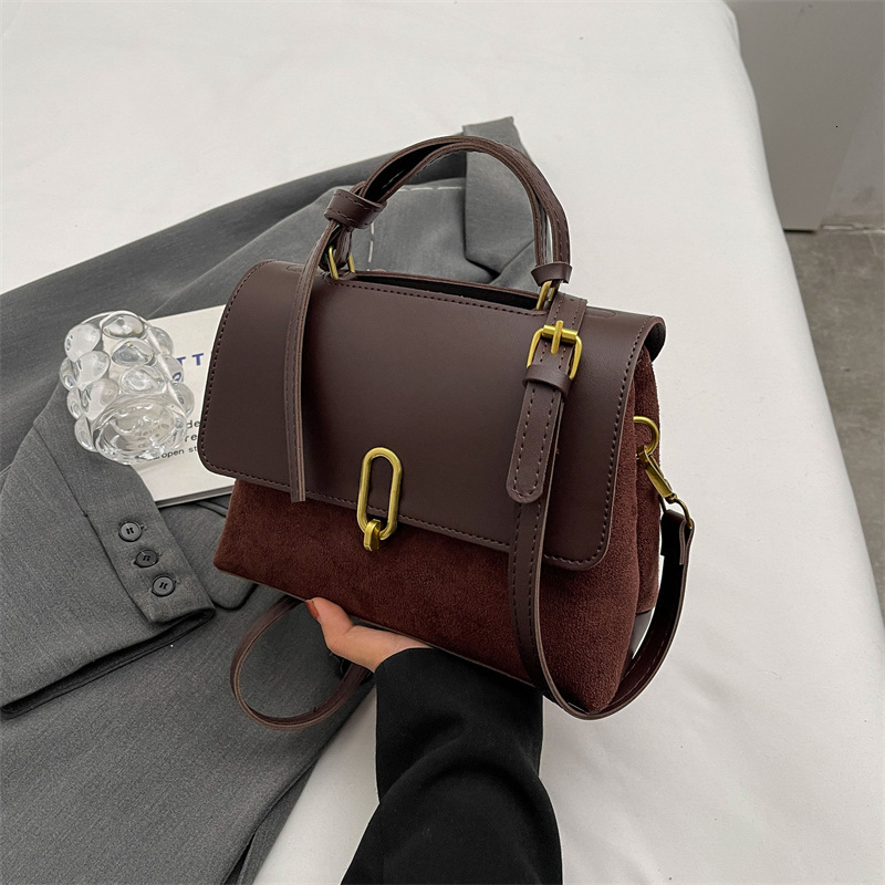 New Women s Fashion trend Multi functional Simple Handbag Texture Commuter Shoulder leisure Cross Small Square Bag Designer Trendy Shoulder Bag