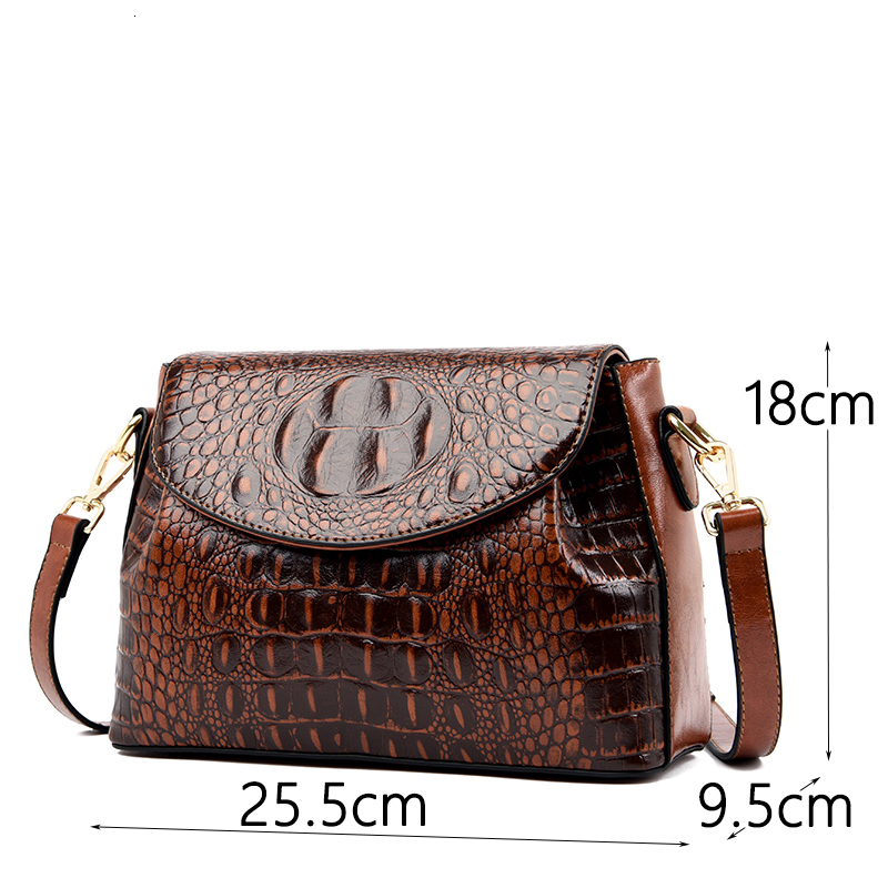 Brand Handbags For Women 2023 Sac A Main Ladies Crocodile Pattern Leather Crossbody Bags Designer New Shoulder Bag Bolsos
