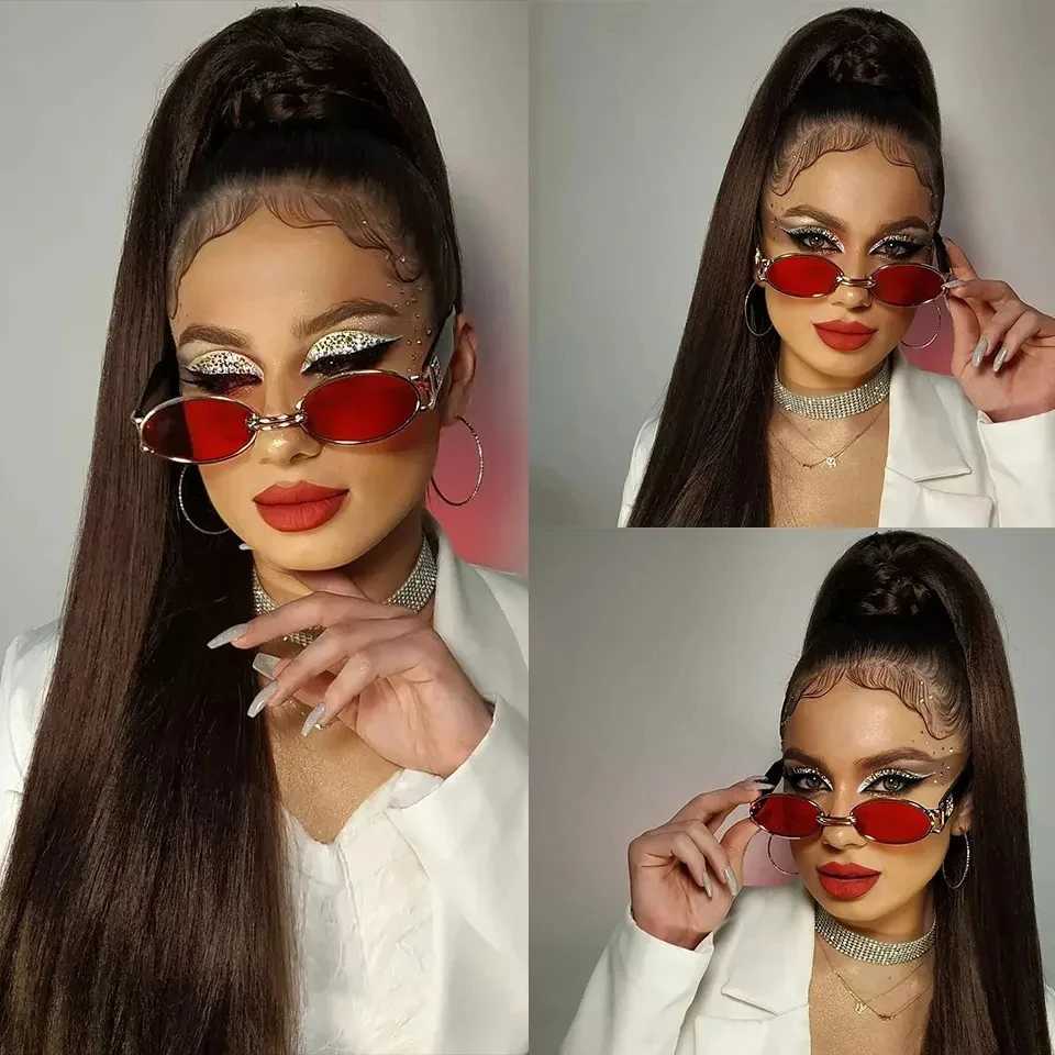 Ponytail Synthetic Hair Extensions with Rubber Band 24inch Long Yaki Straight False Horse Tails Fake Hairpiece for WomanXJ241221