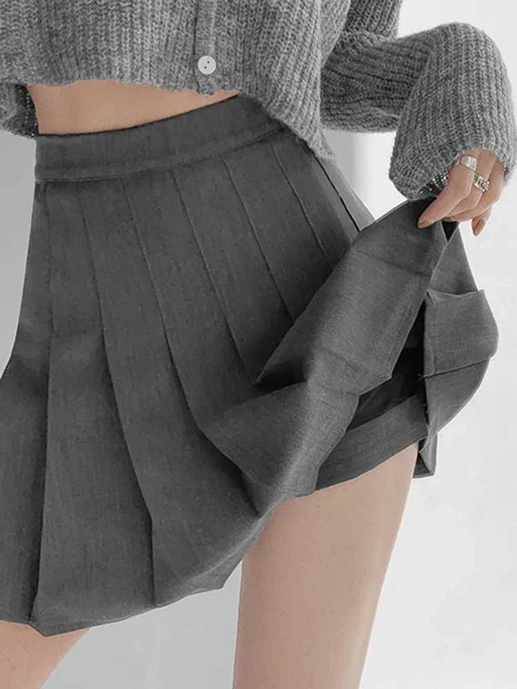 AOSSVIAO Sexy Women Pleated Skirts High Waist Summer Vintage Mini Skirts Korean Tennis dent White Designed Dance SkirtXJ241221