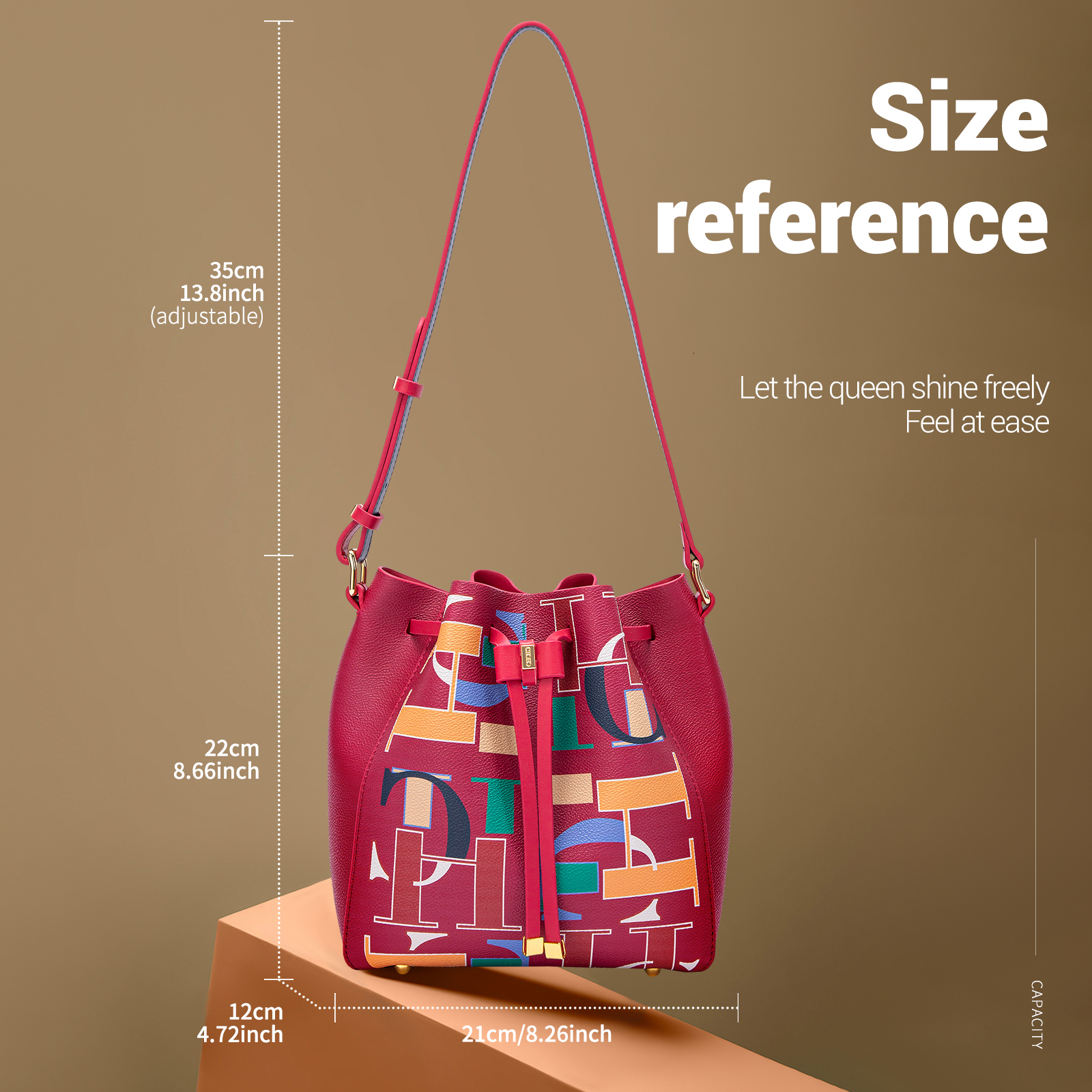 Drawstring Design Classic New 2024 Crossbody Large Capacity Commuter Business Office Women's Shoulder Bag