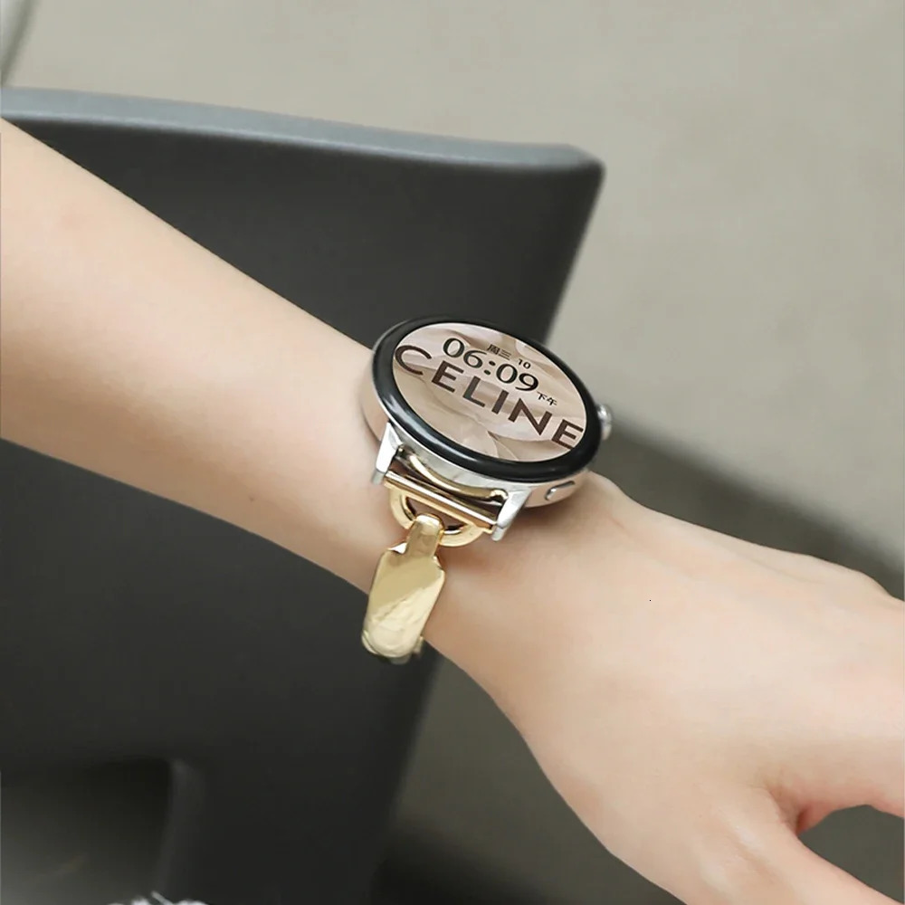 20mm Slim Metal Strap for Watch 6 5 4 40mm 44mm 6classic 43Mm 47mm 5 Pro 45mm Women Chain Band 241220