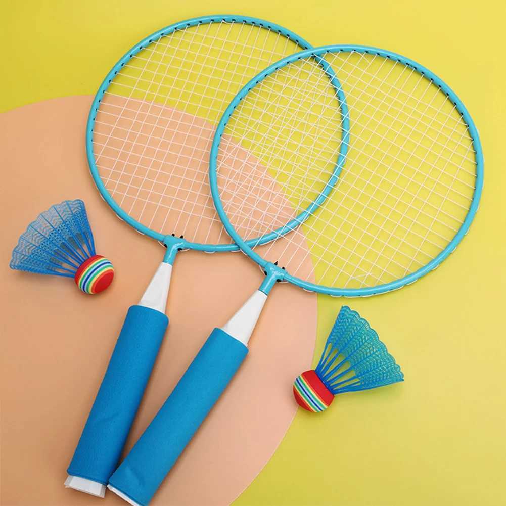 Racet set with 2 shutter roosters childrens racket set outdoor racket sports toy suitable for indoor and outdoor sports for childrenW241221