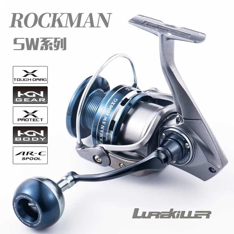 Baitcasting Reels JAPAN MADE LUREKILLER POWER METAL SPINNING JIGGING REEL ROCKMAN SW4000XG-10000HG SALTWATER FISHING REEL OCEAN SPIN BOAT REEL S241219