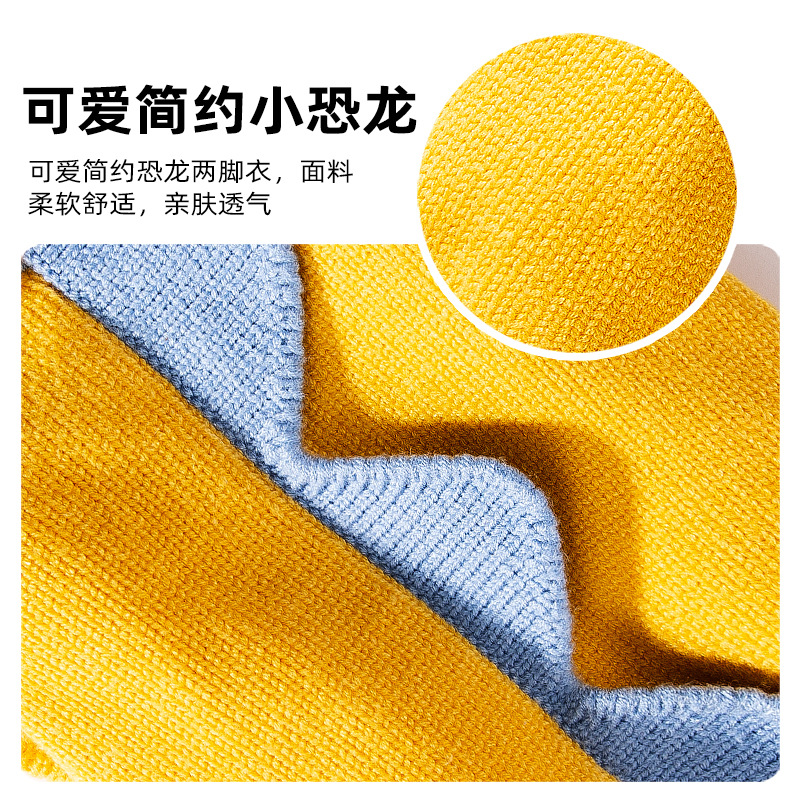 2024 Year Cute Style Simple Dinosaur Two Leg Knitted Sweater Autumn and Winter Cat Clothes Puppy Clothes