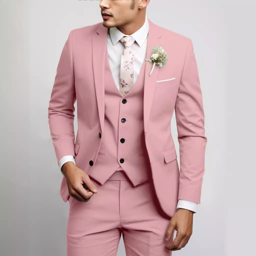 K807 Men's High-End Business Casual Suit - Autumn Fashion Wedding Dress for Formal Occasions