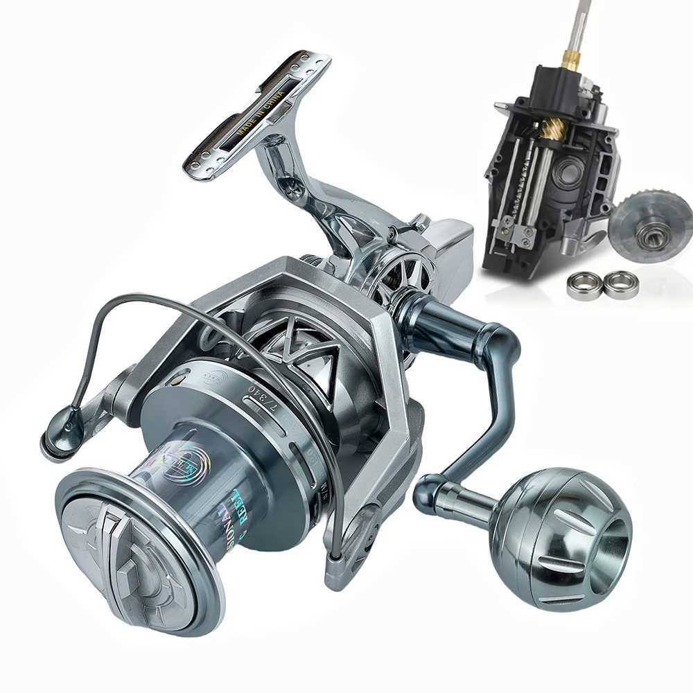 Baitcasting Reels MBLN 35kg/77lbMax DragSaltwater Spinning Fishing ReelAlloy SpoolSteel BearingAlloy GearMetal ArmMetal FootSea Boat S2412195