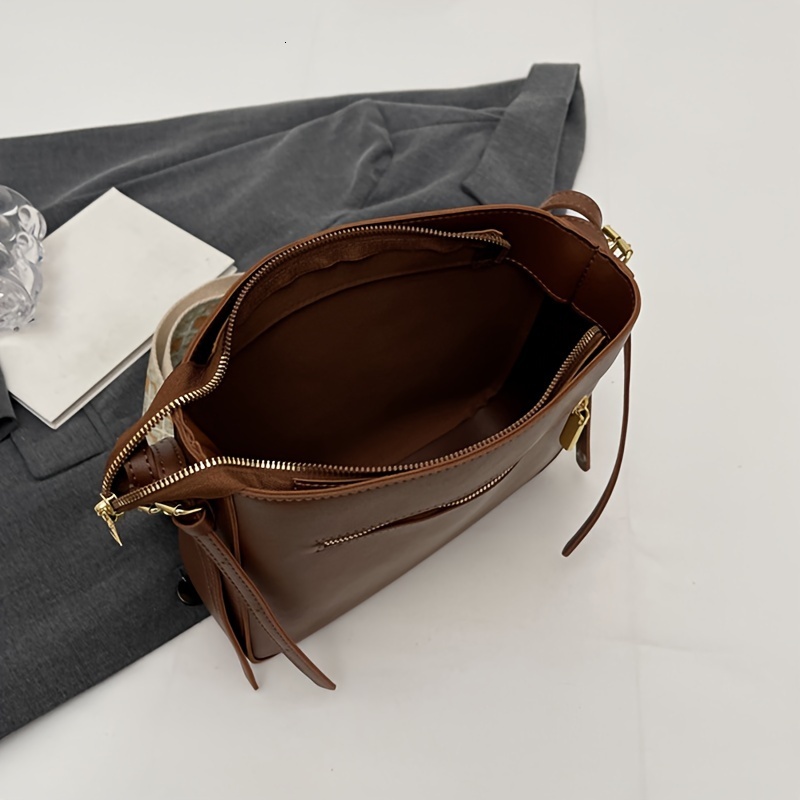 Daily Versatile Large Capacity PU Waterproof Ladies Crossbody Shoulder Bag