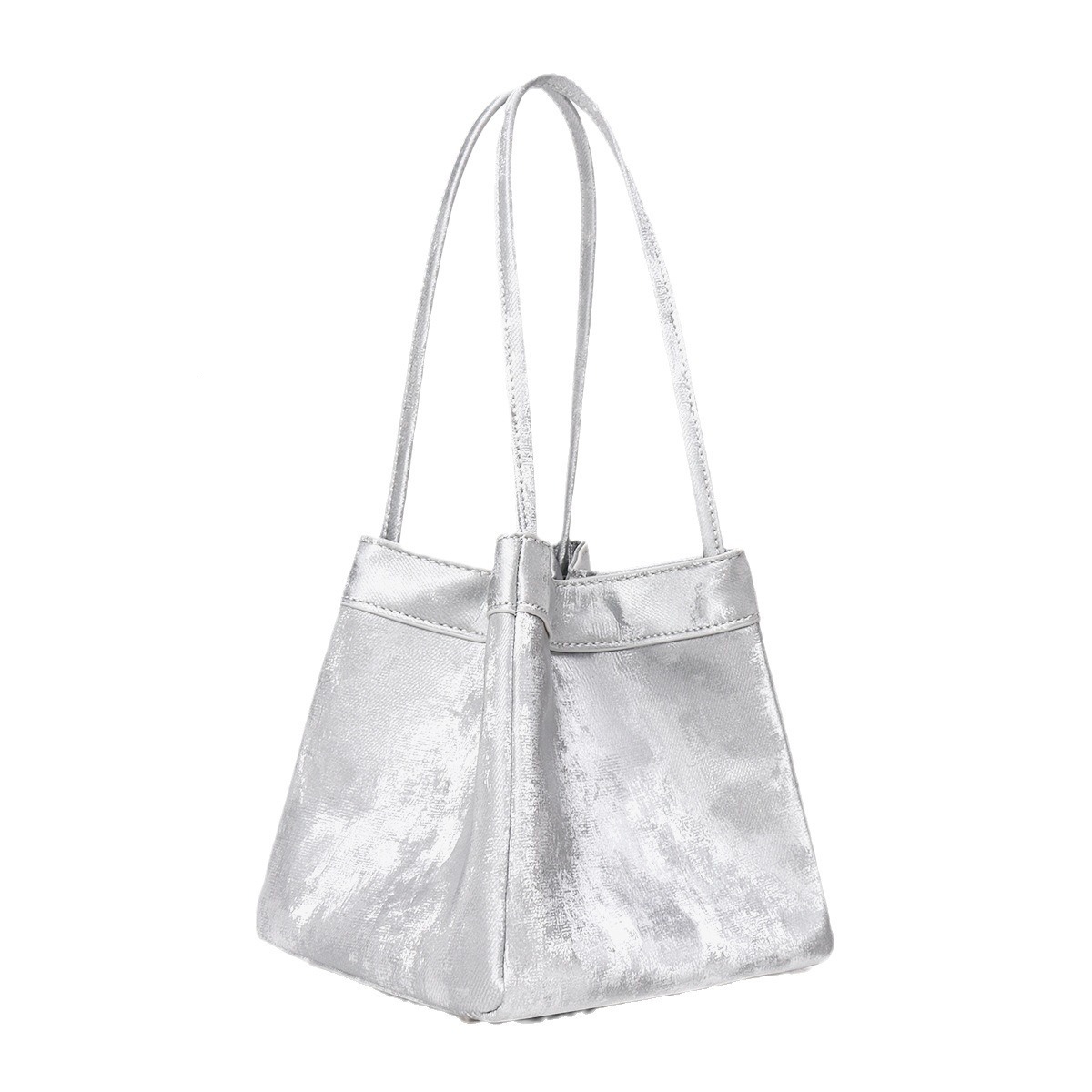 Fashion 2024 Bucket Suede Leather Female Party Handbag Custom Name Women Shoulder Bag Brand Tote Bags