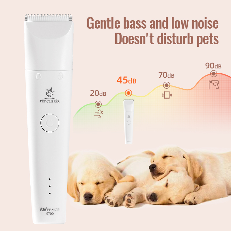 Fenice Pet Cat Multifunctional Electrical Clippers Blade Rechargeable Haircut Hine For Shaving Feet And Polishing Nails