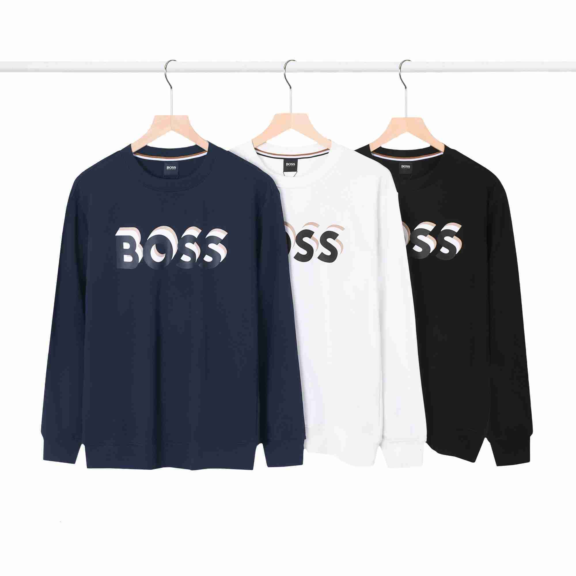 New Designer Printing BOSSS Crewneck Warm Men Women Fashion Street Pullover Sweatshirt Loose Hoodie Size M-2XL