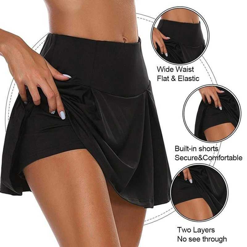 2024 Women Sport Shorts Skirts Summer Breathable Casual Fitness Quick Drying Running Skort Active Athletic Yoga Fitness SkirtXJ241221