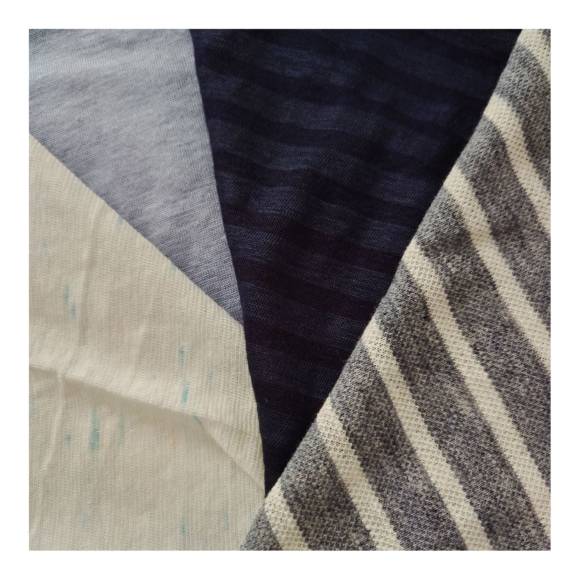 Linen Silk Knit Fabric - Breathable and Lightweight Textile for Warm Weather Clothing