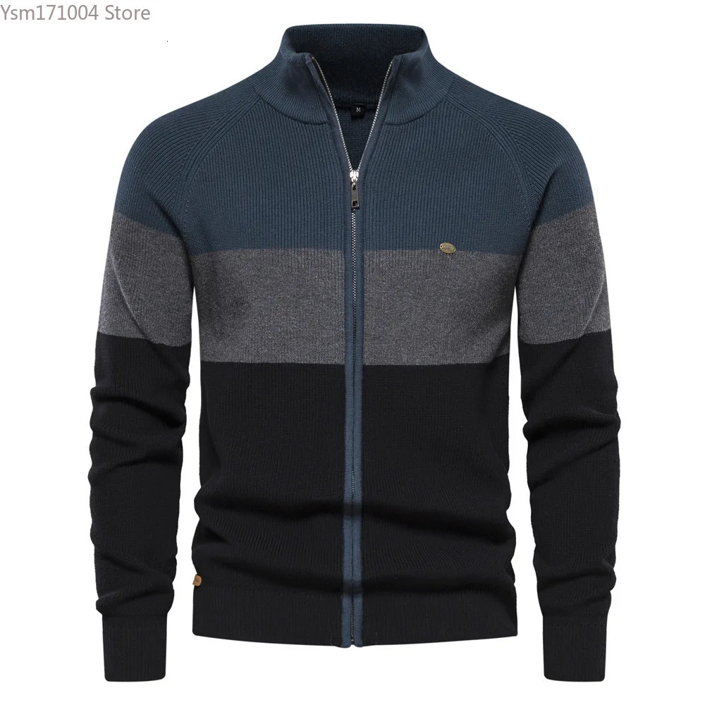 Mens Knitted Jacket Warm Temperament Mens Knitted Jacket High Quality Korean Fashion Mens Winter Jacket Eurocode 241216