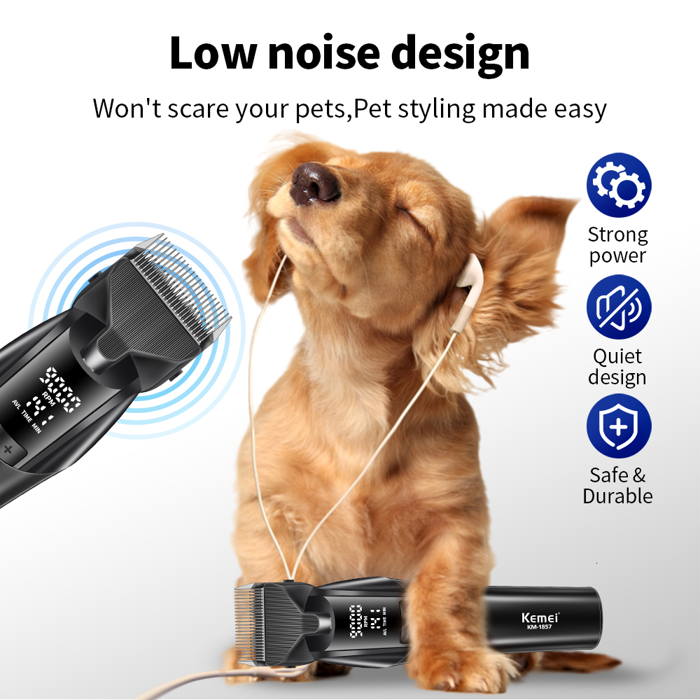 Professional Grooming Tool Km-1857 Electric Pet Hair Shaver For Dogs Cats